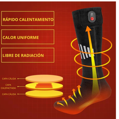 Calcetines térmicos recargables